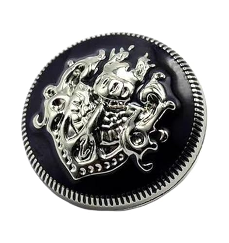 Metallknöpfe, Mantelverschlüsse, Farbe 4, 40 L-25 mm von Bihahyj