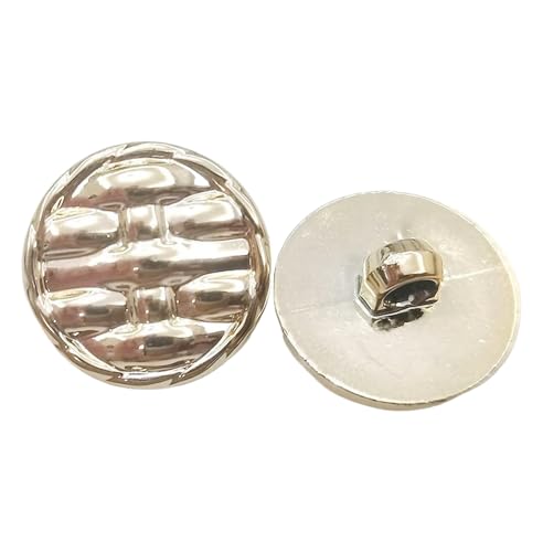 Runde Kunststoffknöpfe für Mäntel und Strickwaren (Roségold, 34L-21,0 mm) von Bihahyj