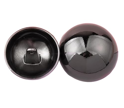 Vielseitige Metallknöpfe für Jeans (Schwarz 1, 18 mm), 10 Stück von Bihahyj