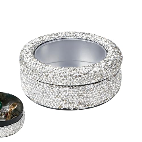 Biiange Bling Reise-Schmuck-Organizer, kleine Schmuckbox, Fenster, exquisite Schmuckschatulle, für Halsketten, Ohrringe, Ringe, Schmuckkästchen, tragbare kleine Schmuck-Aufbewahrungsbox für Ringe Biiange Bling Reise-Schmuck-Organizer, kleine Schmuckbox, Fenster, exquisite Schmuckschatulle, für Halsketten, Ohrringe, Ringe, Schmuckkästchen, tragbare kleine Schmuck-Aufbewahrungsbox für Ringe von Biiange