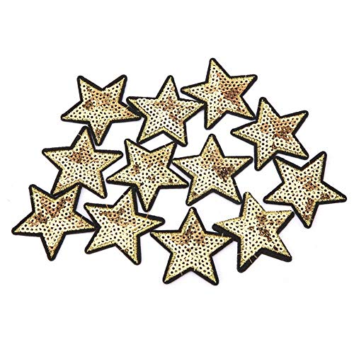 12 Stück Aufnäher bestickte patches Pailletten Star Patch Sticker Applikation Hut Jeans Nähen DIY Dekoration 12 Stück Aufnäher bestickte patches Pailletten Star Patch Sticker Applikation Hut Jeans Nähen DIY Dekoration von Biitfuu
