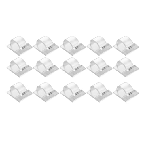 Bikevista Haken für Lichterketten-Clips für Den Außenbereich, 15er-Pack Clips, Transparenter Lichterhaken mit 15 Wasserfesten Selbstklebenden Rückseiten Bikevista Haken für Lichterketten-Clips für Den Außenbereich, 15er-Pack Clips, Transparenter Lichterhaken mit 15 Wasserfesten Selbstklebenden Rückseiten von Bikevista