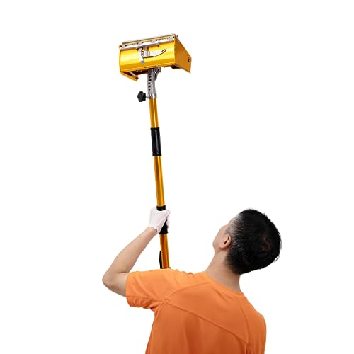 Werkzeugkasten für flache Oberfläche von Gipskartonplatten, Werkzeug zum Glätten von Gipskartonplatten, verstellbare Stange, 90-150 cm Länge, professionelle Spachtelmasse für Dekorateure, Gelb Werkzeugkasten für flache Oberfläche von Gipskartonplatten, Werkzeug zum Glätten von Gipskartonplatten, verstellbare Stange, 90-150 cm Länge, professionelle Spachtelmasse für Dekorateure, Gelb von Biknltio
