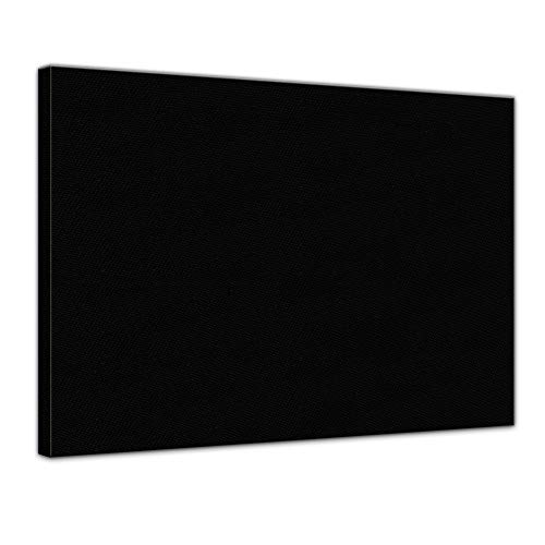 Bilderdepot24 Leinwand in schwarz, bemalbare Premiumqualität, aufgespannt auf Galerie Keilrahmen - Echtholz - 40x70 cm - 330g/m² - fertig gerahmt, 6 Farben verfügbar von Bilderdepot24