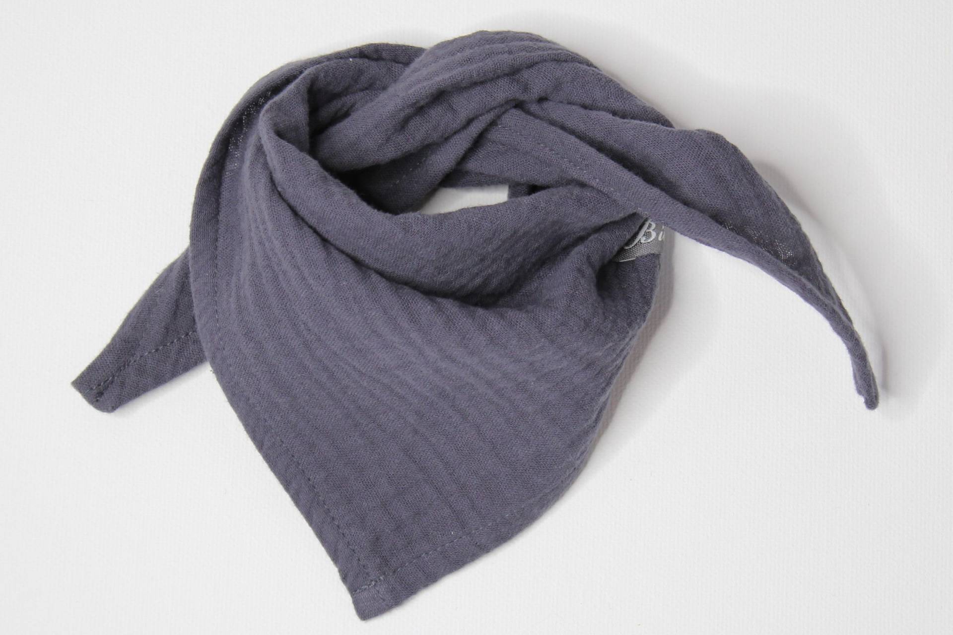 Spucktuch/ Lätzchen Dreiecktuch, Schnuffeltuch Aus Musselin Dunkelgrau, Baby, Geschenk Spucktuch/ Lätzchen Dreiecktuch, Schnuffeltuch Aus Musselin Dunkelgrau, Baby, Geschenk von Billinchen