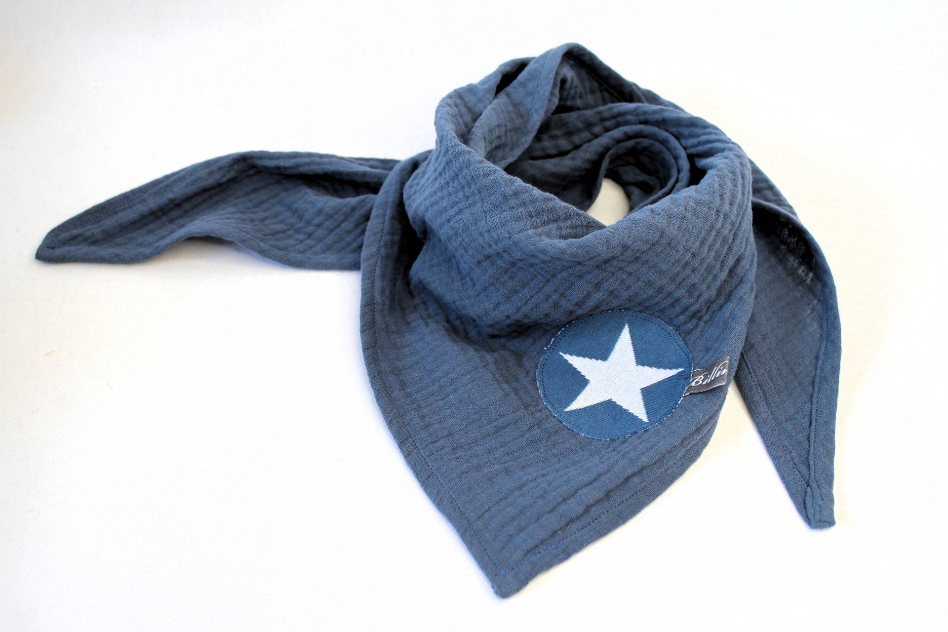 Musselintuch, Dreieckstuch, Schnuffeltuch Jeans Star Musselintuch, Dreieckstuch, Schnuffeltuch Jeans Star von BillinchenWichtel
