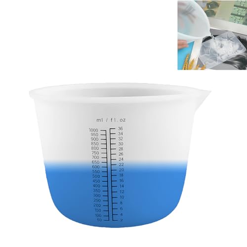 1000ML Große Silikon Mischbecher Messbecher für Epoxidharz Wiederverwendbare Silikonschüssel Handmade für Gießformen Basteln, Schmuckherstellung 1000ML Große Silikon Mischbecher Messbecher für Epoxidharz Wiederverwendbare Silikonschüssel Handmade für Gießformen Basteln, Schmuckherstellung von Billowvolve