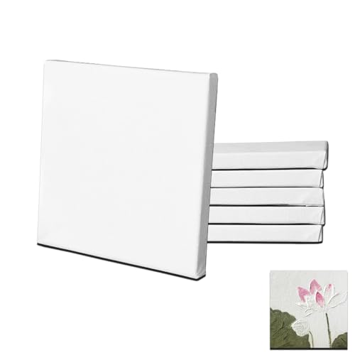 6 Stück 15x15cm Leinwand zum Bemale Leinwandrahmen Baumwolle Mini Leinwände Malen Kleine Rahmen Keilrahmen Künstlertafelbilder für Bastler Künstler 6 Stück 15x15cm Leinwand zum Bemale Leinwandrahmen Baumwolle Mini Leinwände Malen Kleine Rahmen Keilrahmen Künstlertafelbilder für Bastler Künstler von Billowvolve