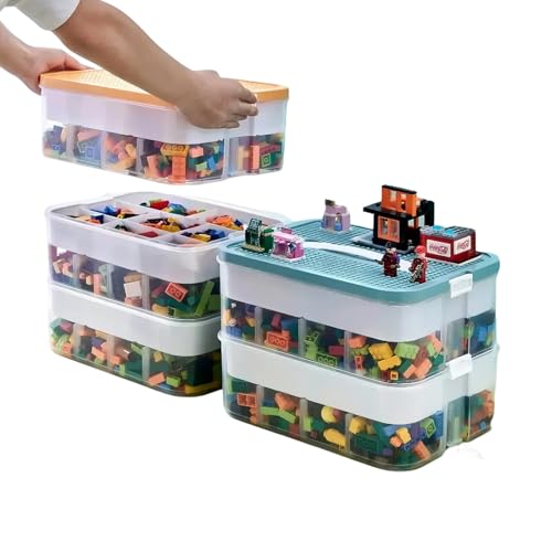 Billowvolve Aufbewahrungsbox für Bausteine Ablagefächer mit Deckel 3 Ebenen Stapelbar Transparente Sortierbox mit Griff Stapelboxen Kunststoff Sortierboxen Billowvolve Aufbewahrungsbox für Bausteine Ablagefächer mit Deckel 3 Ebenen Stapelbar Transparente Sortierbox mit Griff Stapelboxen Kunststoff Sortierboxen von Billowvolve