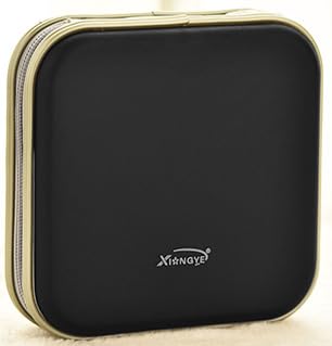 Biluer 1PCS CD Tasche für 40 Discs CD Hüllen CD Aufbewahrung DVD Tasche Mappe zur Aufbewahrung Platzsparend für Büro Wohnzimmer und Zuhause (dunkel) von Biluer