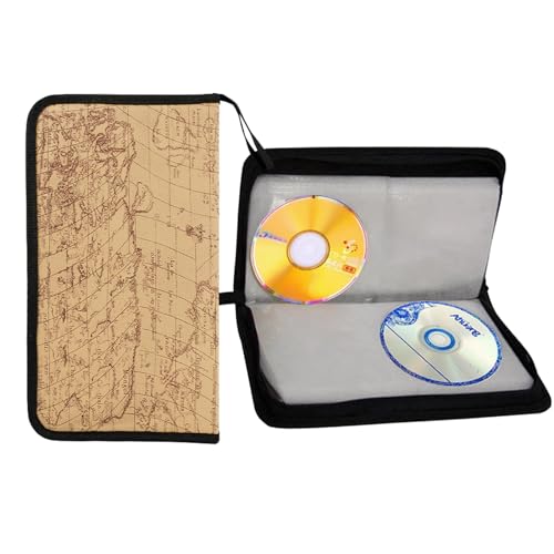 Biluer 1PCS CD Tasche für 80 Discs CD Hüllen CD Aufbewahrung DVD Tasche Mappe zur Aufbewahrung Platzsparend für Büro Wohnzimmer und Zuhause Biluer 1PCS CD Tasche für 80 Discs CD Hüllen CD Aufbewahrung DVD Tasche Mappe zur Aufbewahrung Platzsparend für Büro Wohnzimmer und Zuhause von Biluer