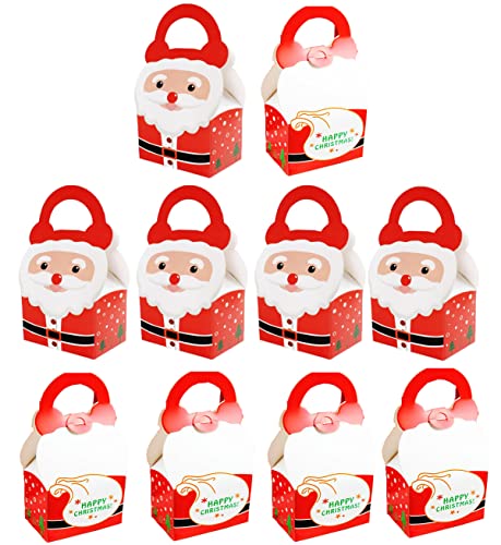 Biluer 20PCS Weihnachtsfest-Taschen Süßigkeiten-Beutel-Geschenk-Treat-Taschen Papiertüten Wiederverwendbare Taschen für Weihnachtshochzeit-Party-Geburtstagsverlobungs-Feiertagsbegünstigung(2 Stile) von Biluer