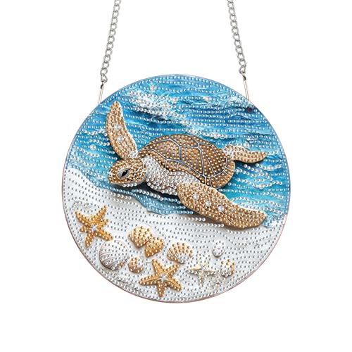 Bimkole 5D Diamond Painting Anhänger Schildkröte, Hängende Diamantkunst Diamant Malsets, Diamond Painting Kit Schmetterlinge, Fensteranhänger Deko für Zuhause Garten Tür & Außenbereich 20x20 cm Bimkole 5D Diamond Painting Anhänger Schildkröte, Hängende Diamantkunst Diamant Malsets, Diamond Painting Kit Schmetterlinge, Fensteranhänger Deko für Zuhause Garten Tür & Außenbereich 20x20 cm von Bimkole