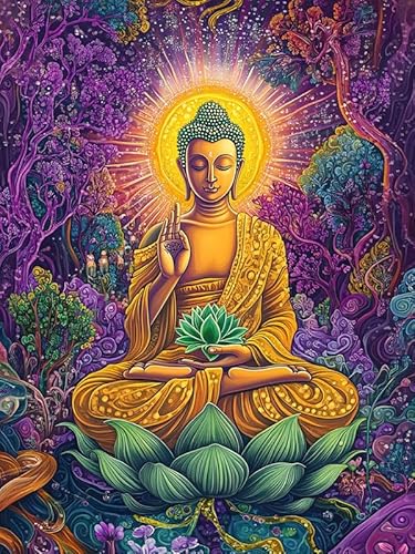 Bimkole DIY 5D Diamond Painting Kits Zubehör Buddha, Blumenbaum Diamant Malerei Kit Voll Runde Bohrer Malen nach Zahlen Malerei Stickerei Kreuzstich Diamond Dekoration 30x40 cm Bimkole DIY 5D Diamond Painting Kits Zubehör Buddha, Blumenbaum Diamant Malerei Kit Voll Runde Bohrer Malen nach Zahlen Malerei Stickerei Kreuzstich Diamond Dekoration 30x40 cm von Bimkole