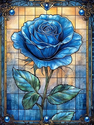 Bimkole DIY 5D Diamond Painting Kits Zubehör Rosen, Glas Diamant Malerei Kit Voll Runde Bohrer Malen nach Zahlen Malerei Stickerei Kreuzstich Diamond Dekoration 30x40 cm Bimkole DIY 5D Diamond Painting Kits Zubehör Rosen, Glas Diamant Malerei Kit Voll Runde Bohrer Malen nach Zahlen Malerei Stickerei Kreuzstich Diamond Dekoration 30x40 cm von Bimkole