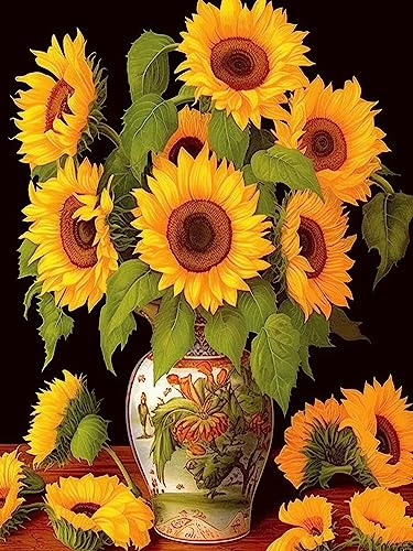 Bimkole DIY 5D Diamond Painting Kits Zubehör Sonnenblume, Blumenstrauß Diamant Malerei Kit Voll Runde Bohrer Malen nach Zahlen Malerei Stickerei Kreuzstich Diamond Dekoration 30X40cm Bimkole DIY 5D Diamond Painting Kits Zubehör Sonnenblume, Blumenstrauß Diamant Malerei Kit Voll Runde Bohrer Malen nach Zahlen Malerei Stickerei Kreuzstich Diamond Dekoration 30X40cm von Bimkole