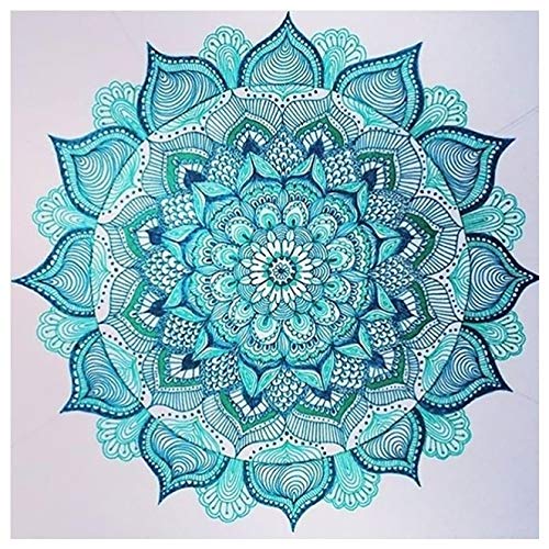 Bimkole DIY 5D Diamond Painting Zubehör Blume, Abstraktes Gemälde Diamant Malerei Kit Voll Runde Bohrer Malen nach Zahlen Malerei Stickerei Kreuzstich Diamond Dekoration, (30x30 cm) von Bimkole