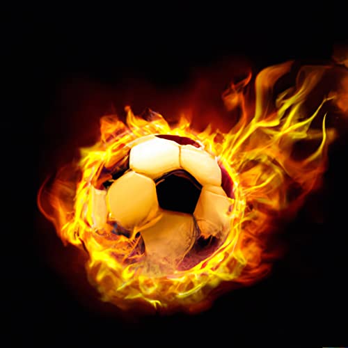 Bimkole DIY 5D Diamond Painting Zubehör Feuer Fußball,Diamant Malerei Kit Voll Runde Bohrer Malen nach Zahlen Malerei Stickerei Kreuzstich Diamond Dekoration 30x30cm Bimkole DIY 5D Diamond Painting Zubehör Feuer Fußball,Diamant Malerei Kit Voll Runde Bohrer Malen nach Zahlen Malerei Stickerei Kreuzstich Diamond Dekoration 30x30cm von Bimkole
