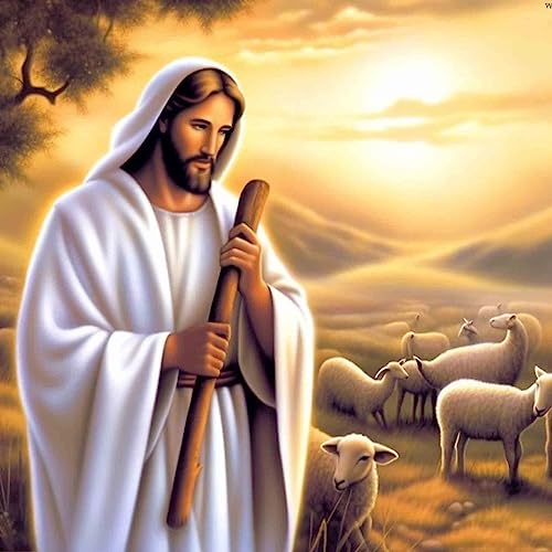 Bimkole DIY 5D Diamond Painting Zubehör Jesus, Schaf Diamant Malerei Kit Voll Runde Bohrer Malen nach Zahlen Malerei Stickerei Kreuzstich Diamond Dekoration 30X30 cm Bimkole DIY 5D Diamond Painting Zubehör Jesus, Schaf Diamant Malerei Kit Voll Runde Bohrer Malen nach Zahlen Malerei Stickerei Kreuzstich Diamond Dekoration 30X30 cm von Bimkole