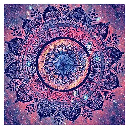 Bimkole DIY 5D Diamond Painting Zubehör Mandala Blume, Blumenmuster Diamant Malerei Kit Voll Runde Bohrer Malen nach Zahlen Malerei Stickerei Kreuzstich Diamond Dekoration, (40x40 cm) von Bimkole