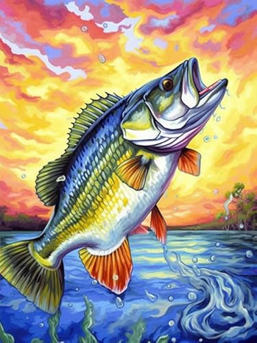 Bimkole DIY 5D Diamond Painting Zubehör Ölgemälde Fisch, Tiere Diamant Malerei Kit Voll Runde Bohrer Malen nach Zahlen Malerei Stickerei Kreuzstich Diamond Dekoration 30X40 cm Bimkole DIY 5D Diamond Painting Zubehör Ölgemälde Fisch, Tiere Diamant Malerei Kit Voll Runde Bohrer Malen nach Zahlen Malerei Stickerei Kreuzstich Diamond Dekoration 30X40 cm von Bimkole