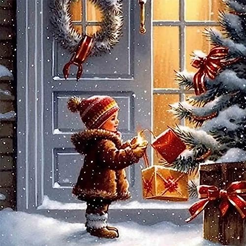 Bimkole DIY 5D Diamond Painting Zubehör Schneemädchen, Winter Diamant Malerei Kit Voll Runde Bohrer Malen nach Zahlen Malerei Stickerei Kreuzstich Diamond Dekoration 30X30 cm Bimkole DIY 5D Diamond Painting Zubehör Schneemädchen, Winter Diamant Malerei Kit Voll Runde Bohrer Malen nach Zahlen Malerei Stickerei Kreuzstich Diamond Dekoration 30X30 cm von Bimkole