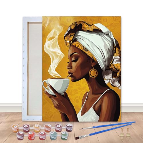 Bimkole Gerahmt Malen Nach Zahlen Erwachsene Afrikanische Frau, Ölgemälde paint by numbers kits, Acrylfarbe Anfänger Zeichnen Malen mit Pinseln Mauer Dekor Kunst 20x30 cm aw664 Bimkole Gerahmt Malen Nach Zahlen Erwachsene Afrikanische Frau, Ölgemälde paint by numbers kits, Acrylfarbe Anfänger Zeichnen Malen mit Pinseln Mauer Dekor Kunst 20x30 cm aw664 von Bimkole