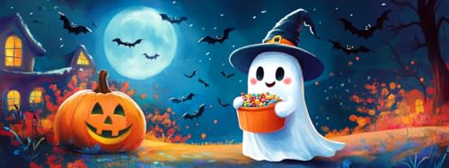 Bimkole Groß 5D Diamond Painting Kits Zubehör Halloween-Geist, Kürbis Diamant Malerei Kit Voll Runde Bohrer Malen nach Zahlen Malerei Stickerei Kreuzstich Diamond Dekoration 30x80 cm Bimkole Groß 5D Diamond Painting Kits Zubehör Halloween-Geist, Kürbis Diamant Malerei Kit Voll Runde Bohrer Malen nach Zahlen Malerei Stickerei Kreuzstich Diamond Dekoration 30x80 cm von Bimkole