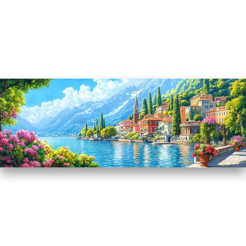 Bimkole Groß 5D Diamond Painting Kits Zubehör Landschaft, Seestadt Diamant Malerei Kit Voll Runde Bohrer Malen nach Zahlen Malerei Stickerei Kreuzstich Diamond Dekoration 30x80 cm Bimkole Groß 5D Diamond Painting Kits Zubehör Landschaft, Seestadt Diamant Malerei Kit Voll Runde Bohrer Malen nach Zahlen Malerei Stickerei Kreuzstich Diamond Dekoration 30x80 cm von Bimkole