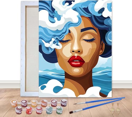 Bimkole Malen Nach Zahlen Erwachsene Gerahmt Frau, Ölgemälde paint by numbers kits Spray, Acrylfarbe Anfänger Zeichnen Malen mit Pinseln Mauer Dekor Kunst 20x30 cm Bimkole Malen Nach Zahlen Erwachsene Gerahmt Frau, Ölgemälde paint by numbers kits Spray, Acrylfarbe Anfänger Zeichnen Malen mit Pinseln Mauer Dekor Kunst 20x30 cm von Bimkole