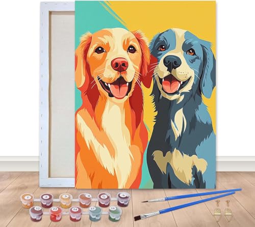 Bimkole Malen Nach Zahlen Erwachsene Gerahmt Hund, Ölgemälde paint by numbers kits Tier, Acrylfarbe Anfänger Zeichnen Malen mit Pinseln Mauer Dekor Kunst 20x30 cm Bimkole Malen Nach Zahlen Erwachsene Gerahmt Hund, Ölgemälde paint by numbers kits Tier, Acrylfarbe Anfänger Zeichnen Malen mit Pinseln Mauer Dekor Kunst 20x30 cm von Bimkole