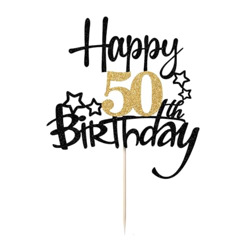 50 Geburtstag Tortendeko,Happy 50 Birthday Cake Topper 50th Kuchen Topper Glitzer Kuchendeko 50 Jahre Cupcake Toppers Tortendeko 50 Geburtstag Mann Frau 50 Geburtstag Tortendeko,Happy 50 Birthday Cake Topper 50th Kuchen Topper Glitzer Kuchendeko 50 Jahre Cupcake Toppers Tortendeko 50 Geburtstag Mann Frau von BinPhorm