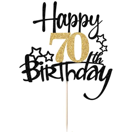 70 Geburtstag Tortendeko,Happy 70 Birthday Cake Topper 70th Kuchen Topper Glitzer Kuchendeko 70 Jahre Cupcake Toppers Tortendeko 70 Geburtstag Mann Frau 70 Geburtstag Tortendeko,Happy 70 Birthday Cake Topper 70th Kuchen Topper Glitzer Kuchendeko 70 Jahre Cupcake Toppers Tortendeko 70 Geburtstag Mann Frau von BinPhorm