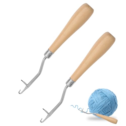 2-Stück Crochet Hook,Anfänger Fangnadel,Häkelset Häkelnadel Set,Erwachsene Knüpfhaken Häkelnadelgriffe,Ergonomische Diy Häkelnadelset,für Stricken Prym Dreadlocks Beginners,Holz Häkelwerkzeuge Zubehör 2-Stück Crochet Hook,Anfänger Fangnadel,Häkelset Häkelnadel Set,Erwachsene Knüpfhaken Häkelnadelgriffe,Ergonomische Diy Häkelnadelset,für Stricken Prym Dreadlocks Beginners,Holz Häkelwerkzeuge Zubehör von BinXiaoQin