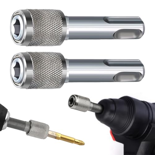 2 Stück SDS Plus Adapter,Sechskantschaft Titanstahl Adapter Bohrfutter für 60mm SDS Bithalter,Drill Hammerbohrer Kraftaufnahme Schlagbohrer,Elektrowerkzeuge für Haushaltsgeräte Industriezubehör 2 Stück SDS Plus Adapter,Sechskantschaft Titanstahl Adapter Bohrfutter für 60mm SDS Bithalter,Drill Hammerbohrer Kraftaufnahme Schlagbohrer,Elektrowerkzeuge für Haushaltsgeräte Industriezubehör von BinXiaoQin
