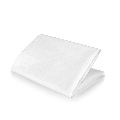 Bügelvlies 200 x 100 cm Bügelvlies zum Verstärken Bügeleinlage,30g/m² Volumenvlies zum Aufbügeln Vliesofix Bügelflies Einlagestoff,Vliesstoff Meterware (weiß) von BinXiaoQin