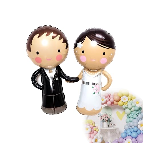 Helium Ballons Hochzeit Deko Hochzeit Wedding Hochzeitsdeko Mrs Luftballons für Just Married Deko Bride Folienballon Verlobung Brautpaar Valentinstag Set von BinXiaoQin