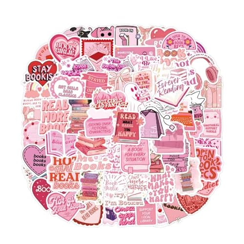 Kindle Sticker Aesthetic ZubehöR Scrapbook Stickers Vintage Stuff Fourth Journaling Set Buch Clean,Kindle Sticker Bookish Kindle Aufkleber Wing Merch Fotoalbum Girl Journaling (pink) von BinXiaoQin