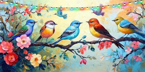 Diamond Painting Bunt Diamond Painting Erwachsene Groß XXL 70x140cm, DIY Vogel Diamant Paintings Bilder, DIY Bastelset Erwachsene Mosaikherstellung Crystal Art Set, Deko Wohnzimmer Geschenk B1-1188 Diamond Painting Bunt Diamond Painting Erwachsene Groß XXL 70x140cm, DIY Vogel Diamant Paintings Bilder, DIY Bastelset Erwachsene Mosaikherstellung Crystal Art Set, Deko Wohnzimmer Geschenk B1-1188 von Binaoung