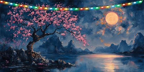 Diamond Painting Erwachsene Mond 5D Diamond Paintings xxl 100x200cm Diamant Painting Bilder Kirschblüten, DIY Crystal Art Diamanten Stickerei Kreuzstich Mosaik Bastelset Erwachsene, Wanddeko B1-1183 Diamond Painting Erwachsene Mond 5D Diamond Paintings xxl 100x200cm Diamant Painting Bilder Kirschblüten, DIY Crystal Art Diamanten Stickerei Kreuzstich Mosaik Bastelset Erwachsene, Wanddeko B1-1183 von Binaoung