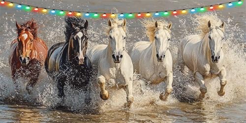 Diamond Painting Pferd Diamond Painting Erwachsene Groß XXL 100x200cm, DIY Meerwasser Diamant Paintings Bilder, Bastelset Erwachsene Mosaikherstellung Crystal Art Set, Deko Wohnzimmer Geschenk B1-1216 Diamond Painting Pferd Diamond Painting Erwachsene Groß XXL 100x200cm, DIY Meerwasser Diamant Paintings Bilder, Bastelset Erwachsene Mosaikherstellung Crystal Art Set, Deko Wohnzimmer Geschenk B1-1216 von Binaoung