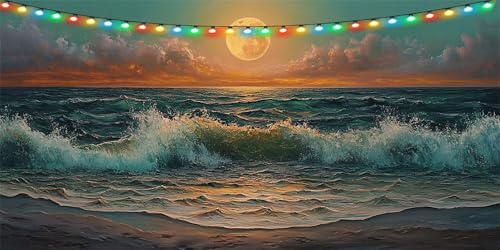 Diamond Painting Wellen Diamond Painting Erwachsene Groß XXL 100x200cm, DIY Mond Diamant Paintings Bilder, DIY Bastelset Erwachsene Mosaikherstellung Crystal Art Set, Deko Wohnzimmer Geschenk B1-1222 Diamond Painting Wellen Diamond Painting Erwachsene Groß XXL 100x200cm, DIY Mond Diamant Paintings Bilder, DIY Bastelset Erwachsene Mosaikherstellung Crystal Art Set, Deko Wohnzimmer Geschenk B1-1222 von Binaoung
