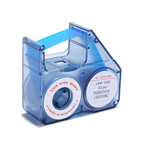 Thermotransfer-Etikettenband für NIIMBOT B18 Drucker, 14 mm x 16 m, Blau von Binardat