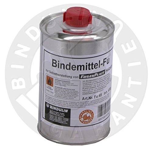 Bindemittel FU zur Selbstherstellung von Fugenplast Holzkitt inkl. Pinsel zum Auftagen und Nitrilhandschuhe (430g = 500ml Flasche) inkl. Pinsel und Nitrilhandschuhe inkl. Pinsel von Bindulin