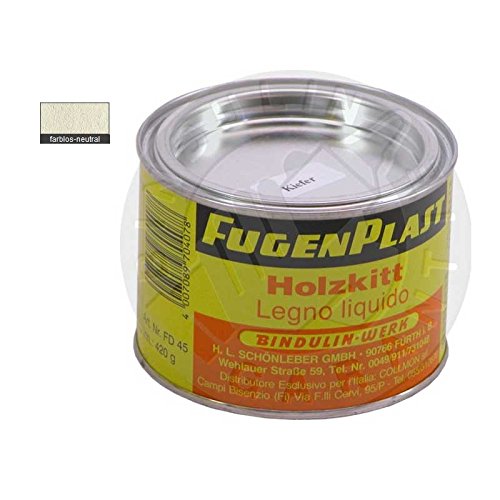 Fugenplast Holzkitt 420 gr. (farblos/neutral) von Bindulin