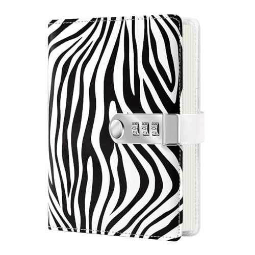 Bindundun Tagebuch mit Schloss, PU Leder Hardcover Notizbuch A5, Cute Lined College Ruled Journals mit Stifthalter für Reisen Tagebuch Büro Notizblock Bindundun Tagebuch mit Schloss, PU Leder Hardcover Notizbuch A5, Cute Lined College Ruled Journals mit Stifthalter für Reisen Tagebuch Büro Notizblock von Bindundun
