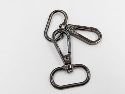 BingSHH 10 Stück ovale Ringe, modische Trigger-Clips, Karabinerverschluss, Klauenwirbel für Gurte, Torverschlüsse, Haken, Drehverschluss (2,5 cm, Rotguss) von BingSHH