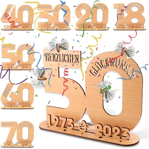 Binggunyo Holz-Schild Gästebuch 40, Gästebuch Geburtstag 40 Holz, Coole Geschenkideen für 40 Geburtstag, 40 Jahre Jubiläum oder Hochzeitstag (50) von Binggunyo