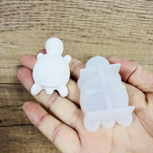 5 Stück Meeresschildkröten-Harzform | Schildkröte-Silikonform | Meeresschildkröte-Harz-Gussform | Epoxidharz Formen Für Dekorative Kerze, Gipsform, Klebeform | Silikon Backform von Biniveil