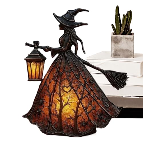 Biniveil Hexen Deko Halloween,Kunstharz Handarbeit Schilder Für Tischdekoration - rutschfeste Hexen Für, Rasen, Wohnzimmer, Tischdekoration, Fensterbank, Innenbereich Biniveil Hexen Deko Halloween,Kunstharz Handarbeit Schilder Für Tischdekoration - rutschfeste Hexen Für, Rasen, Wohnzimmer, Tischdekoration, Fensterbank, Innenbereich von Biniveil